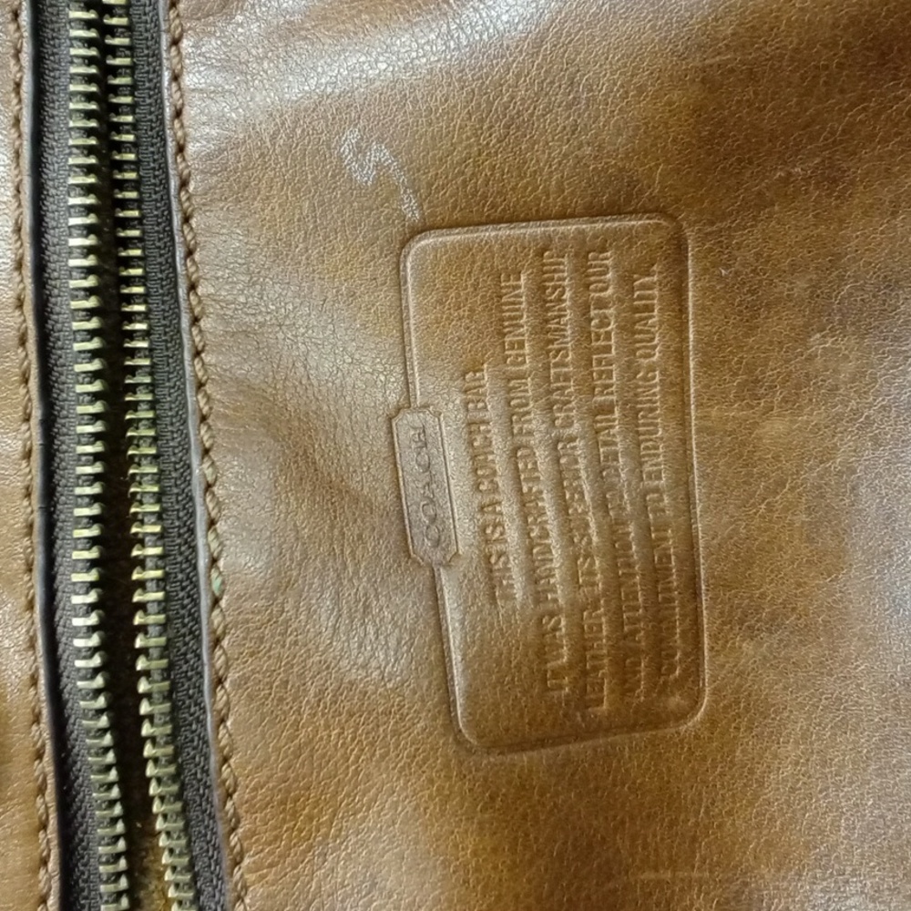 Coach Brown Leather Tote Bag - Picture 8 of 10